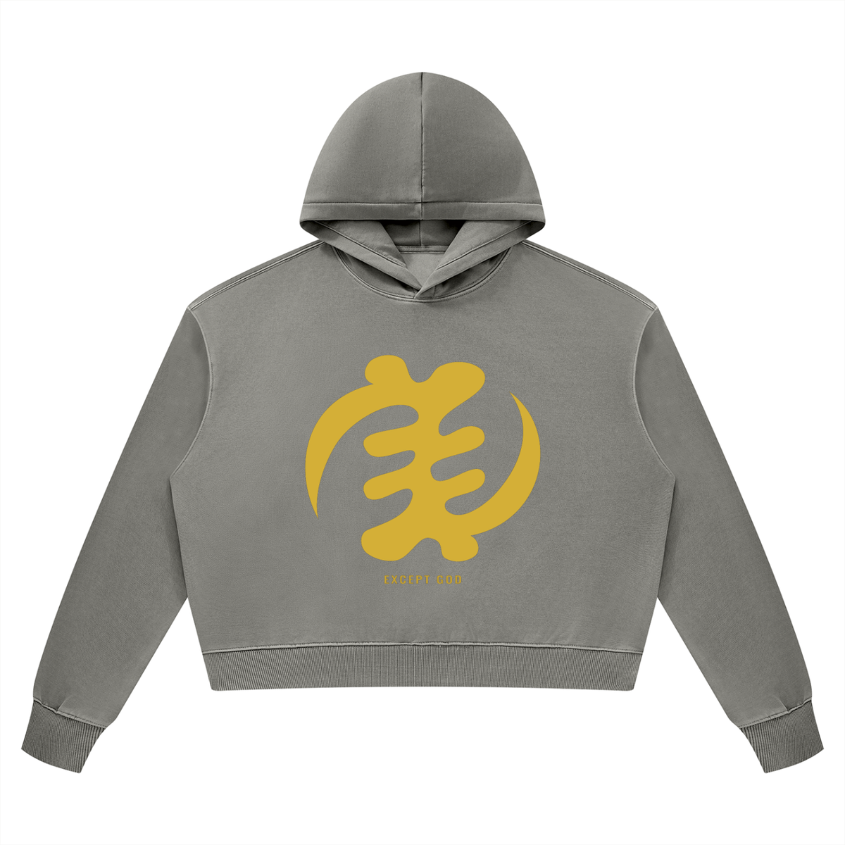 Gye Nyame Women’s Vintage Wash Heavyweight Hoodie — Except God
