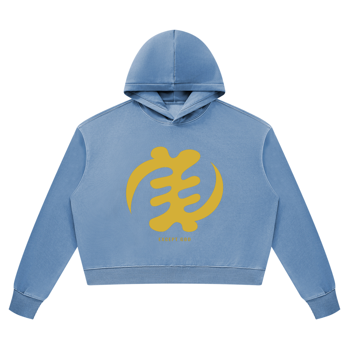 Gye Nyame Women’s Vintage Wash Heavyweight Hoodie — Except God