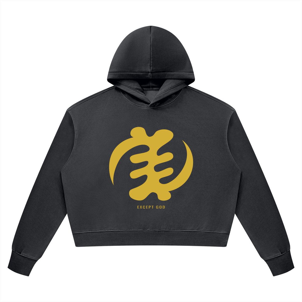 Gye Nyame Women’s Vintage Wash Heavyweight Hoodie — Except God