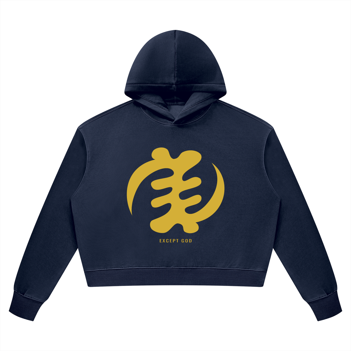 Gye Nyame Women’s Vintage Wash Heavyweight Hoodie — Except God