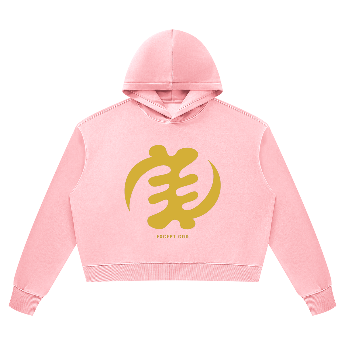 Gye Nyame Women’s Vintage Wash Heavyweight Hoodie — Except God