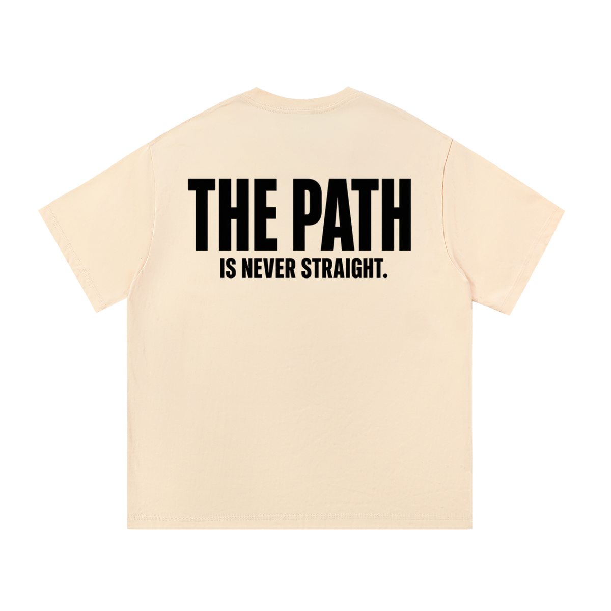 The Path Is Never Straight Oversized Tee — The Path Is Never Straight