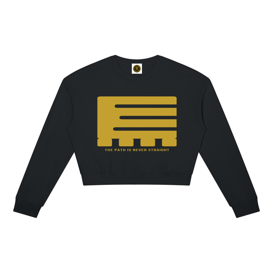 Nkyinkyim Women’s Crewneck Sweatshirt — The Path Is Never Straight